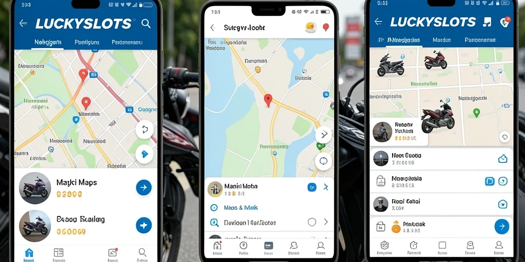 Tampilan antarmuka LUCKYSLOTS yang user-friendly untuk Navigasi Motor.