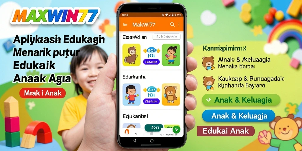 Tampilan aplikasi MAXWIN77 yang menarik dan edukatif untuk anak-anak.