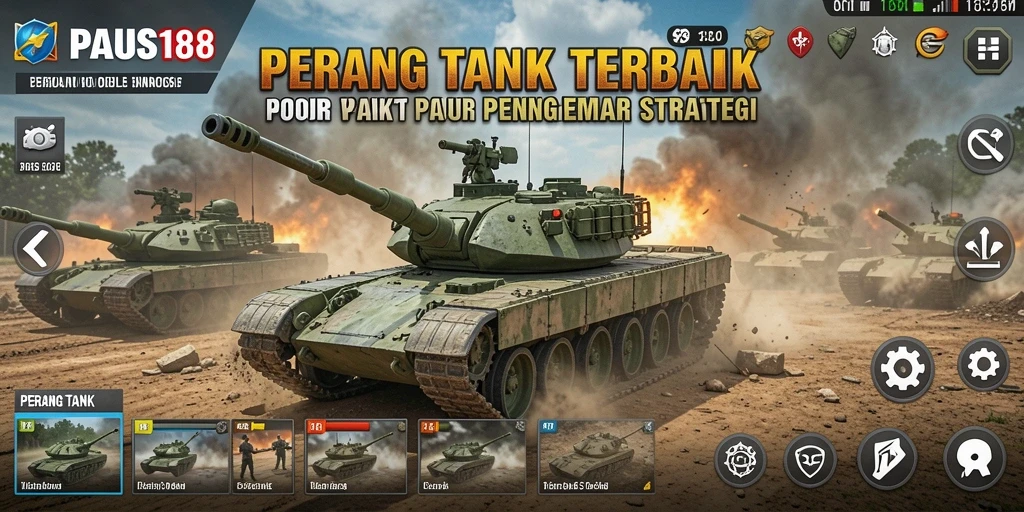 Antarmuka PAUS188 yang menarik dan fungsional selama pertempuran tank.