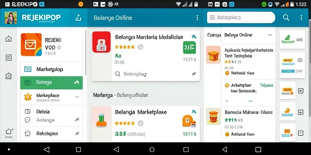 Antarmuka aplikasi REJEKIPOP yang menarik dan fungsional.