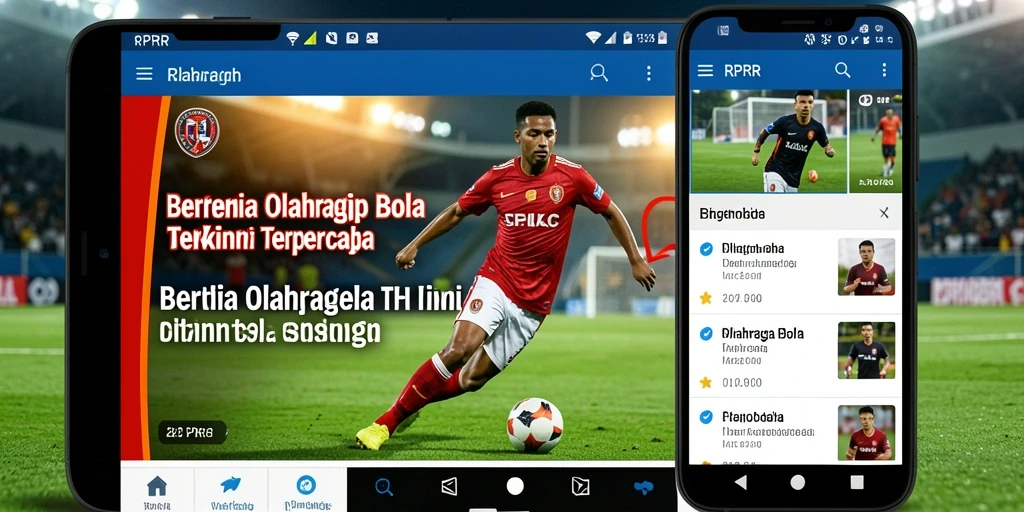 Tampilan awalan RPRR dengan berita olahraga bola terbaru.