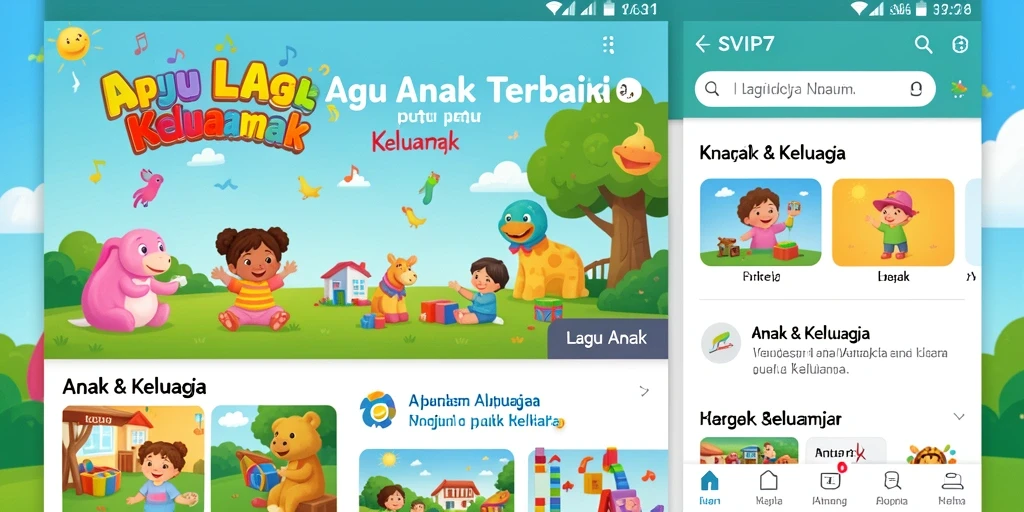 Antarmuka aplikasi SVIP7 yang user-friendly dan penuh warna.