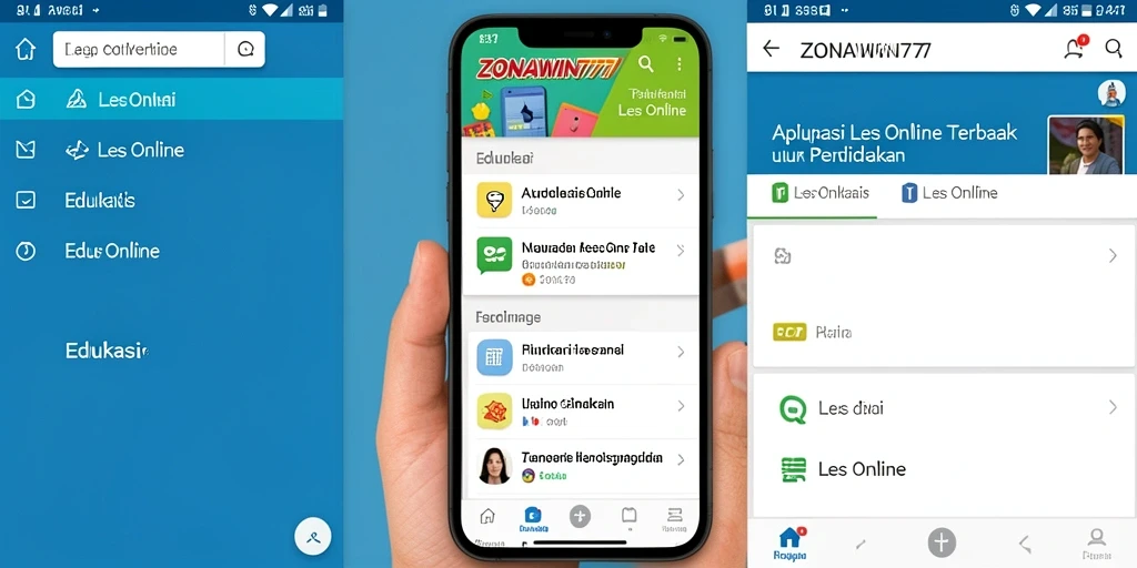 Tampilan antarmuka aplikasi ZONAWIN777 yang ramah pengguna.